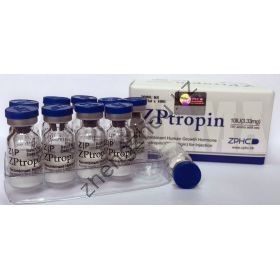 Гормон роста ZPtropin Соматропин 10 флаконов 120IU (333 мкг/IU)