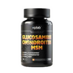 Для суставов и связок Glucosamine Chondroitin MSM VPLab (90 таблеток)