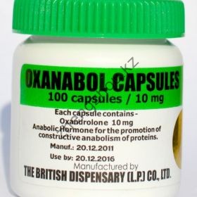Оксандролон British Dispensar 100 таблеток (1таб 10 мг)